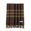 Classic Nova Check Burberry Vintage Cashmere Scarf for Men