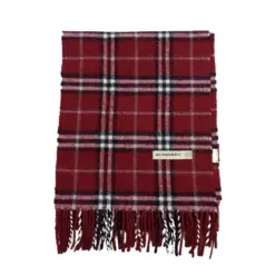 Vintage Classic Burberry Check Plaid Winter Scarf for Women-56x12 inch