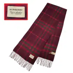 Burberry cashmere scarf in red color