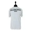 White Balenciaga Paris Men’s Short Sleeve T-Shirt