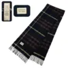 Brown Tartan Burberry Plaid Scarf - A Winter Essential