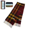 Super Soft Classic Check Plaid Burberry Luxury Cashmere Scarf