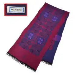 YSL floral wool scarf