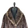 Real Brown Vintage Mink Coat for Women