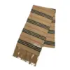 Burberry Genuine Vintage Camel Brown Women’s Striped Cashmere Scarf