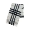 Brown Tartan Burberry Plaid 100%Cashmere Scarf -Made in Scotland