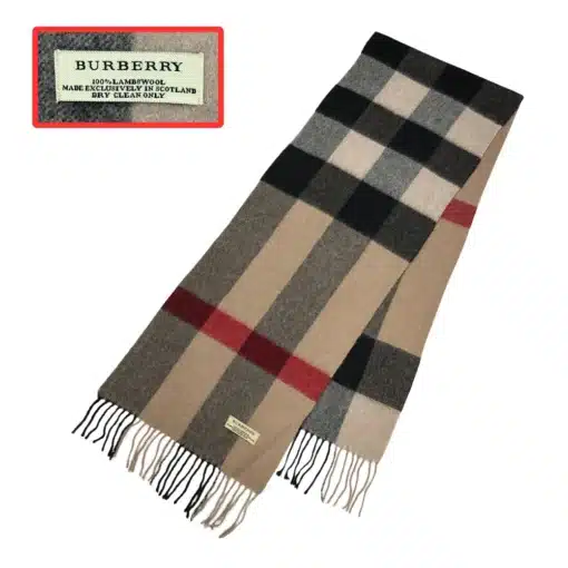 burberry latest model lambswool scarf in beige color