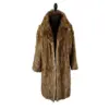 Women/Men’s Winter Brown Sheared Mink Coat for Sale