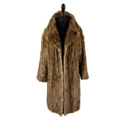 Women/Men’s Winter Brown Sheared Mink Coat for Sale
