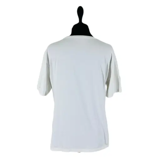 White Logo Print Cotton Mens Burberry T-Shirt