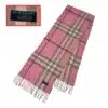 burberry scarf in pink color and made up of wool