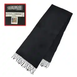 D&G black color wool scarf