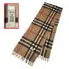 burberry cashmere scarf giant check in beige color