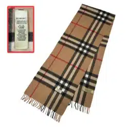 burberry cashmere scarf giant check in beige color