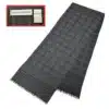D&G black color check scarf unisex