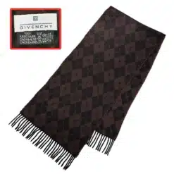 vintage givenchy logo cashmere scarf