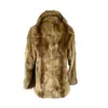 Vintage Brown Authentic Mink Fur Coat for Women