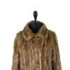 Women/Men’s Winter Brown Sheared Mink Coat for Sale