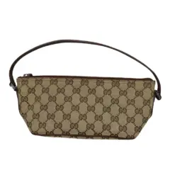 Vintage Brown GUCCI Pouch Handbag Purse for Women