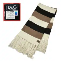 dolce&gabbana knitted scarf
