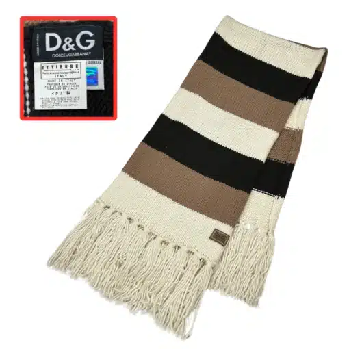 dolce&gabbana knitted scarf