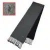 polo reversible gray black color scarf
