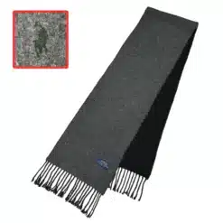 polo reversible gray black color scarf