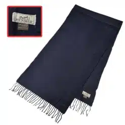 hermes navy blue color scarf