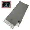 versace gray color zucca logo scarf