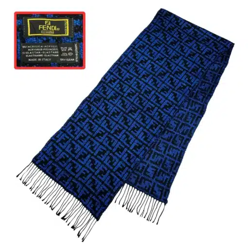fendi acrylic scarf in blue color