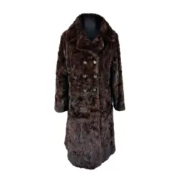 Full Length Beaver Fur Winter Mink Coat for Women