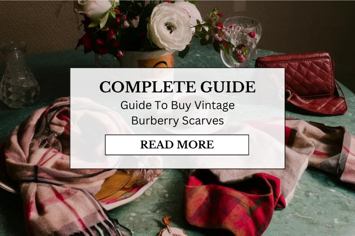 Vintage Burberry scarves collection