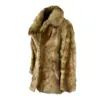 Vintage Brown Authentic Mink Fur Coat for Women