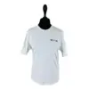 Men’s Cotton Burberry White T-Shirt With Small Sleeves and Embroidered Logo