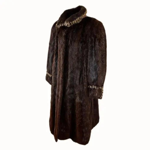 Full Length Vintage Men’s Mink Coat for Sale- Beaver Fur