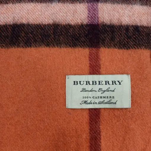 Vintage Burberry London 100% Cashmere Scarf for Women