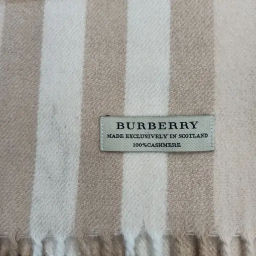 Genuine Burberry Cashmere Lightweight Giant Check Scarf for Women