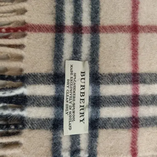 Burberry Nova Check 50%Cashmere/50%Wool Scarf for Women