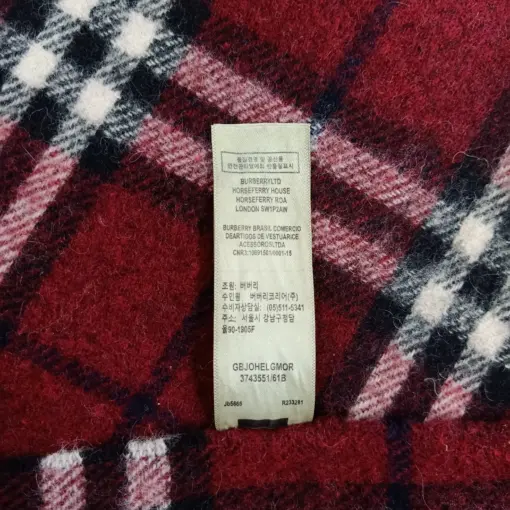 Classic Nova Check 100% Cashmere Burberry Scarf for Women 56x12