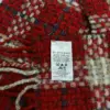 BURBERRY Giant Red Nova Check Plaid Women Scarf -Made in Scotland