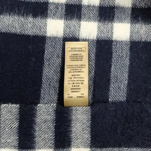 Original Nova Check Navy Blue Women Burberry Scarves