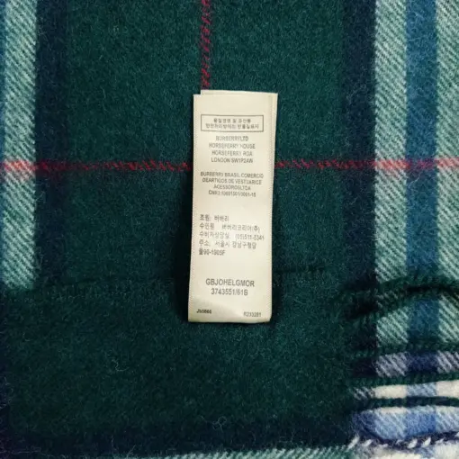 Super Soft Vintage Green Women’s Burberry Scarves for Sale (52’’x12’’)