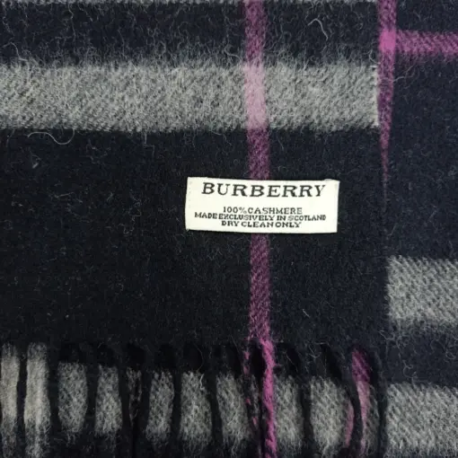 Giant Check 100% Cashmere Burberry Scarf Women