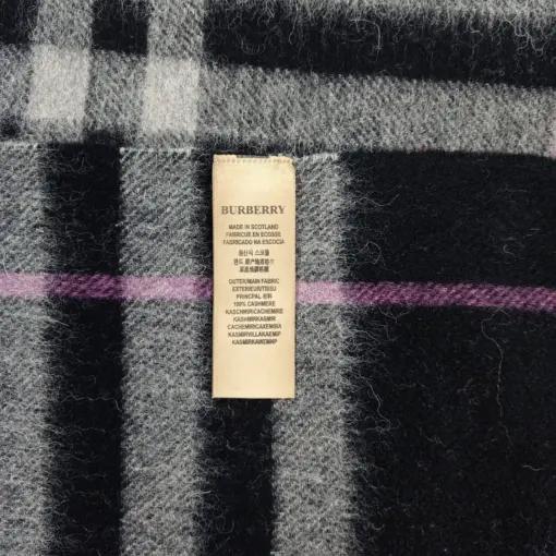 Giant Check 100% Cashmere Burberry Scarf Women