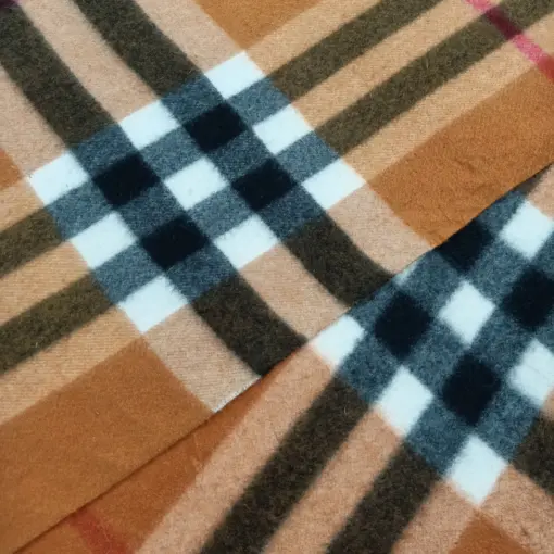 Orignial Large Plaid Check Burberry Vintage Cashmere Scarf