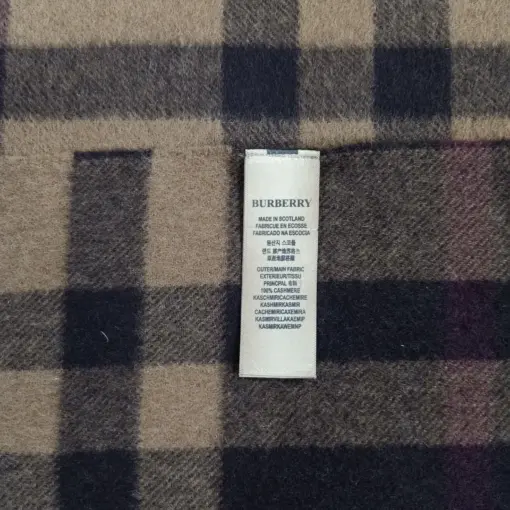 Classic Nova Check Burberry Vintage Cashmere Scarf for Men