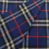 Super Soft Vintage Plaid Check Royal Blue Authentic Burberry Vintage Scarf for Sale