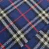 Super Soft Vintage Plaid Check Royal Blue Authentic Burberry Vintage Scarf for Sale