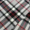 Giant Check White Grey Burberry Vintage Cashmere Scarf for Women