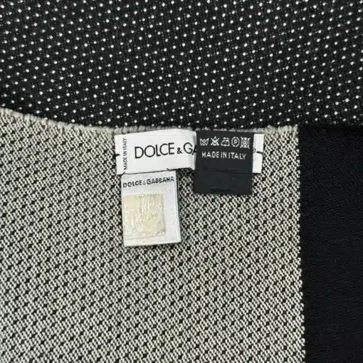 Authentic Dolce&Gabbana Black Wool Scarf - Image 4
